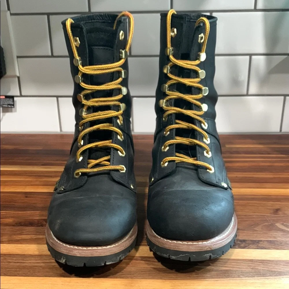 Ad Tec Black Leather Ankle-High Boots with Durable Sole - Picture 2 of 15